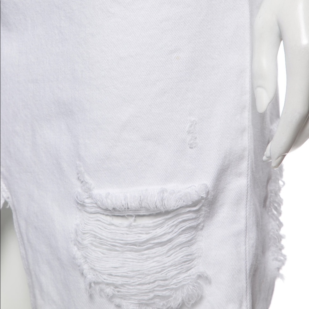 Rag & Bone White Distressed Denim Pencil Skirt XS - Picture 3 of 4
